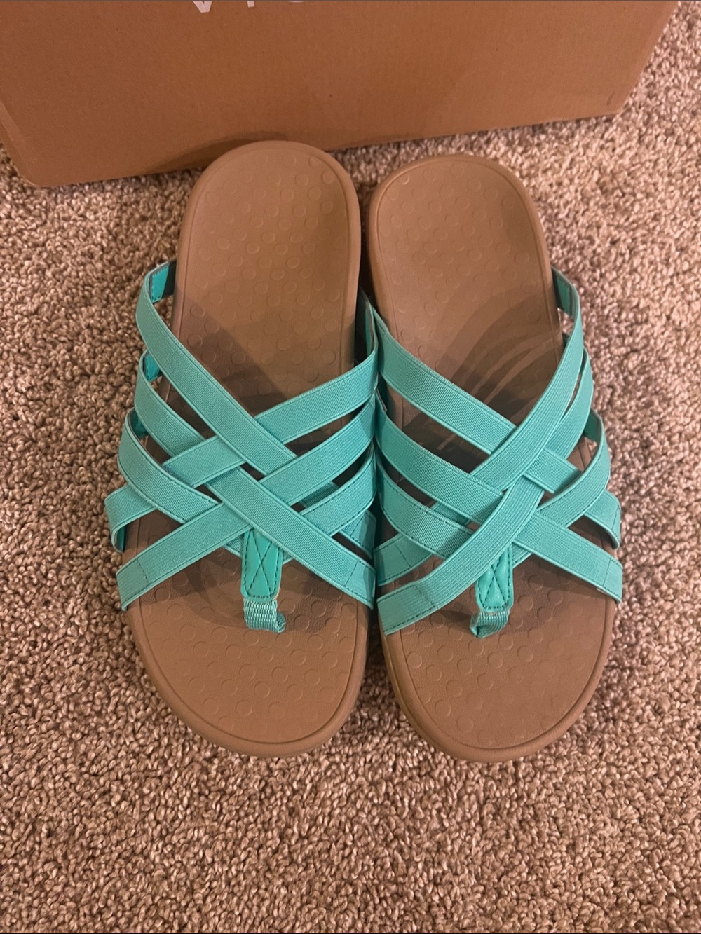 Vionic Woven Stretch Gore Thong Sandal-Tia - Picture 2 of 7